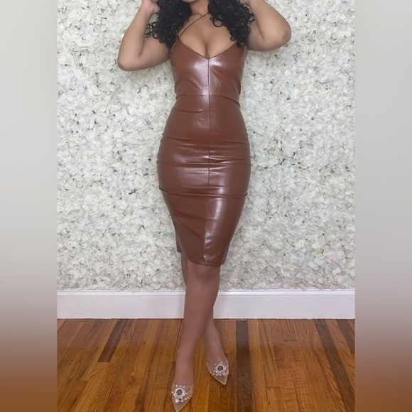 Dresses & Skirts - New Faux Leather Midi
